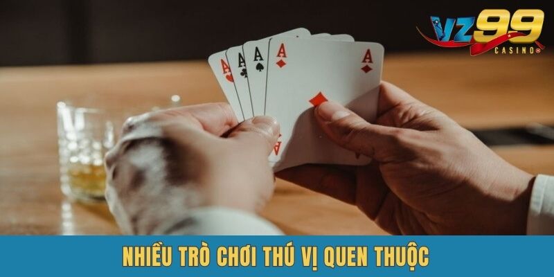 Khám phá kho tàng trò chơi thú vị tại vz99 Game Bài